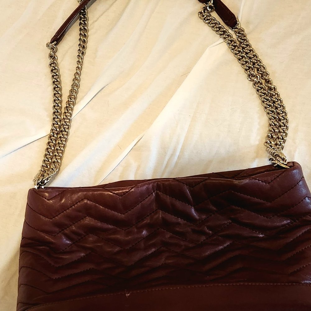 Kate Spade New York Maryanne Burgundy Leather Crossbody Bag - Picture 4 of 9
